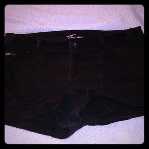 Torrid black stretch shorts 18